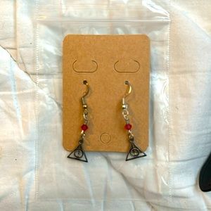 Harry Potter deathly hallows earrings